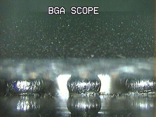 Vista dal BGA scope